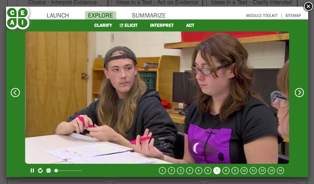 Embedded live action video content.